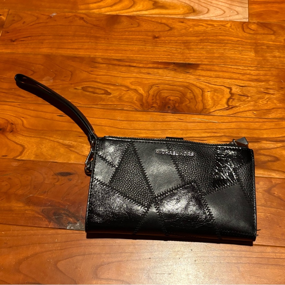 Michael Kors Black Patchwork Wristlet - image 1